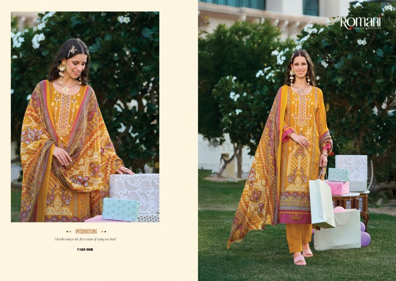 Bin Kareem Vol 7 By Romani Cotton Digital Pakistani Dress Material 